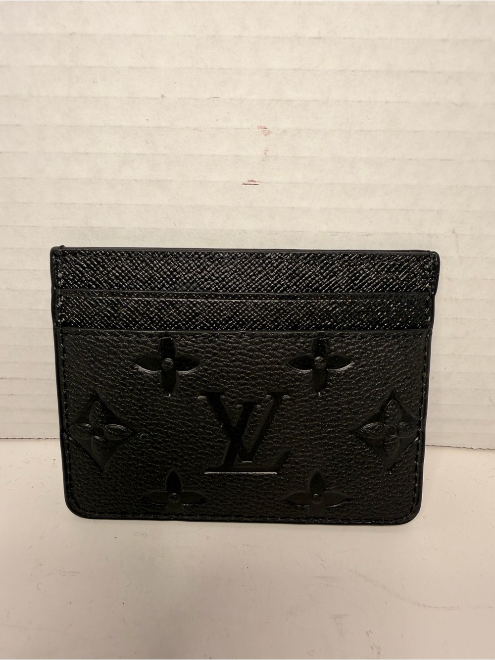 Louis Vuitton Monogram
Shadow Black Leather Card
Holder